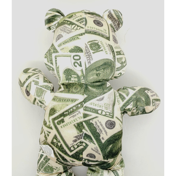 USA American Dollar Plush Money Bear Nanco 2007 Stuffed Animal Toy 15 inch - Picture 5 of 9